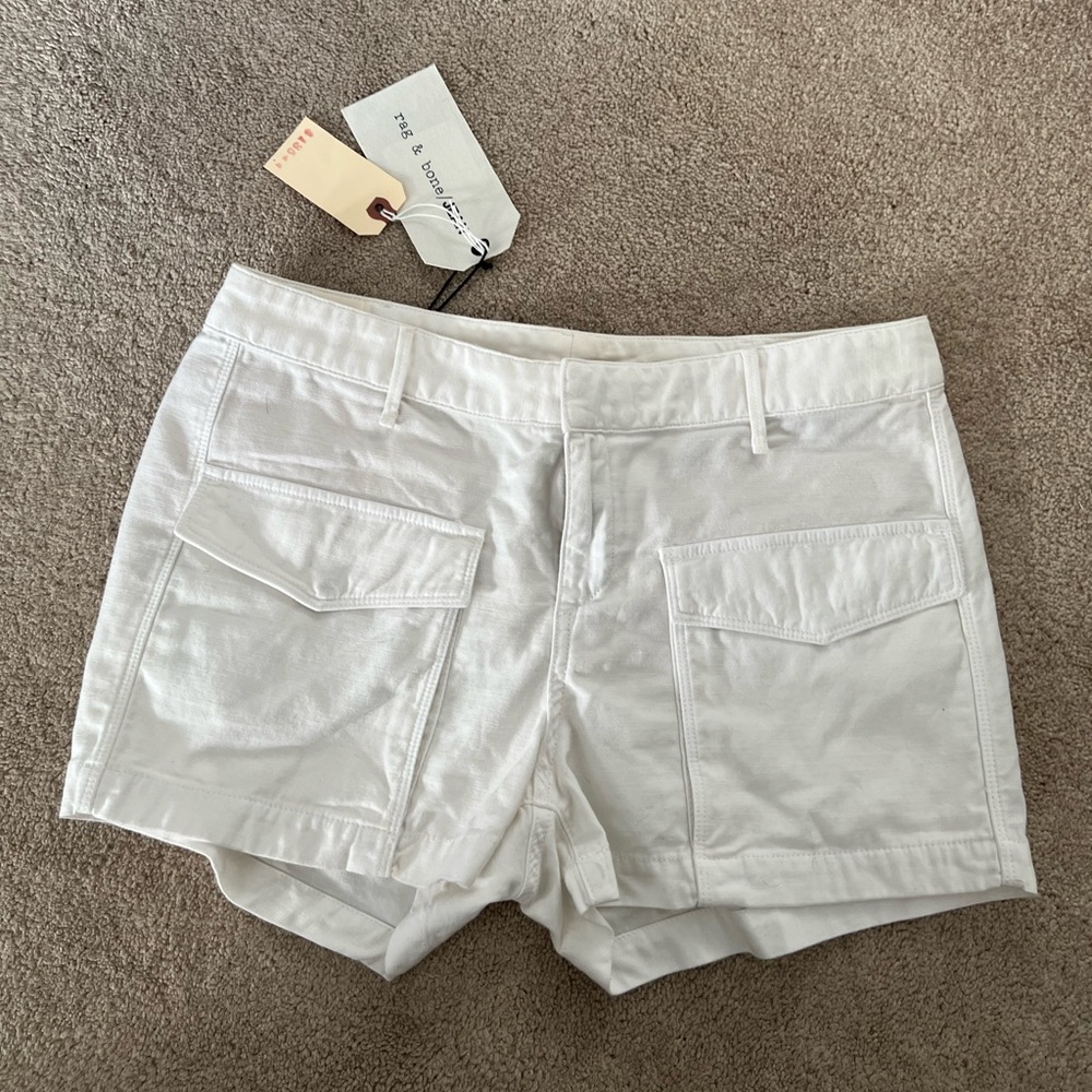 White rag & bone cargo shorts
